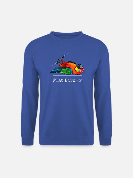 Flat Bird at 40 degrees - Unisex Pullover - Royalblau