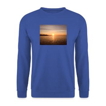 Sunset - Unisex Sweatshirt - royal blue - Front - Alina (178cm) & Michal (187cm)