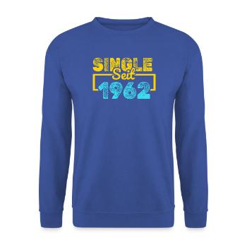 seit 1962 - Unisex Pullover - Royalblau - Vorne - Alina (178cm) & Michal (187cm)