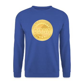 Legendäre Diana Auszeichnung - Unisex Pullover - Royalblau - Vorne - Alina (178cm) & Michal (187cm)