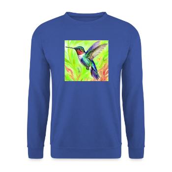 colibri - Sweat-shirt Unisexe - bleu royal - Devant - Alina (178cm) & Michal (187cm)