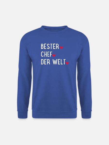 Bester Chef der Welt - Unisex Pullover - Royalblau