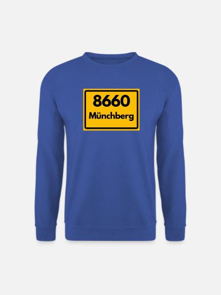 ALTE POSTLEITZAHL PLZ 8660 MÜNCHBERG HEIMATSTOLZ - Unisex Pullover - Royalblau