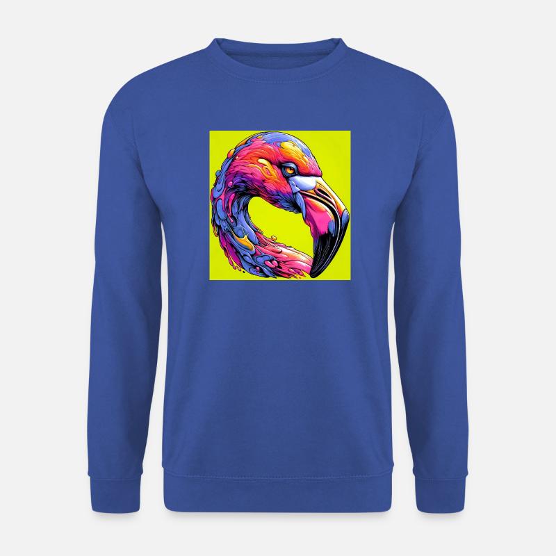 Flamingo - Unisex Pullover - Royalblau