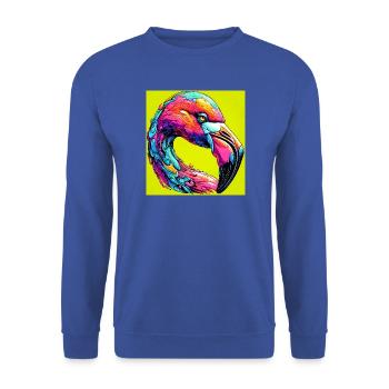 Flamant - Sweat-shirt Unisexe - bleu royal - Devant - Alina (178cm) & Michal (187cm)