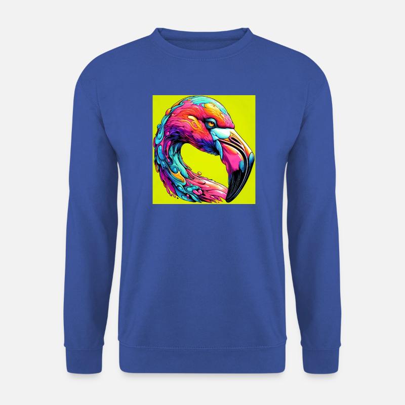 Flamingo - Unisex Pullover - Royalblau