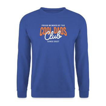 Cool Dads Club Member since 2027 Dad Gift - Unisex Sweatshirt - royal blue - Front - Alina (178cm) & Michal (187cm)