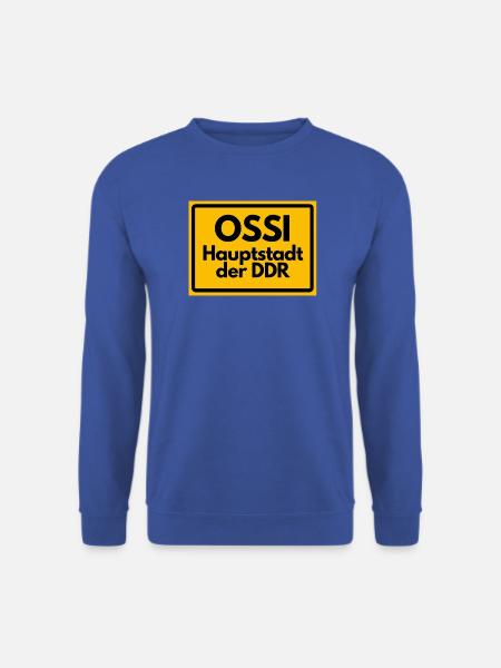 OSSI Hauptstadt der DDR Design, lustig, Homage  - Unisex Pullover - Royalblau