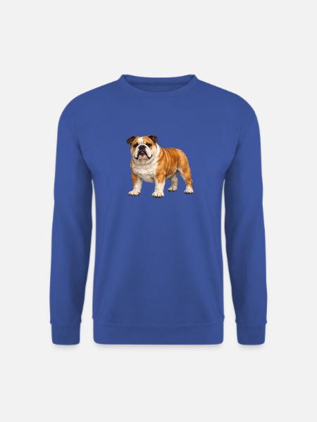 Englischer Bulldogge - Unisex Pullover - Royalblau