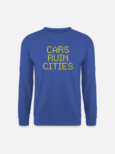 cars-ruin-cities - Unisex Pullover - Royalblau
