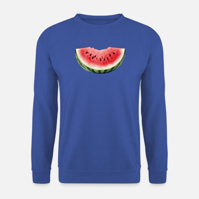 Wassermelone aquarell  - Unisex Pullover - Royalblau