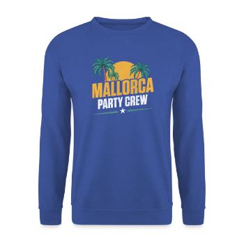 Mallorca Party Crew - Unisex Pullover - Royalblau - Vorne - Alina (178cm) & Michal (187cm)