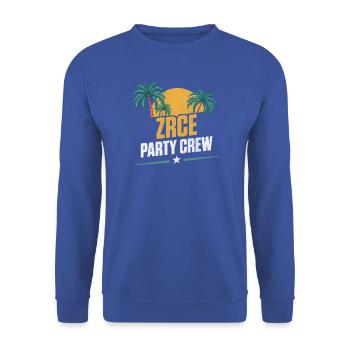 Zrce Party Party Crew - Unisex Pullover - Royalblau - Vorne - Alina (178cm) & Michal (187cm)