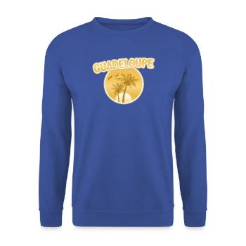 Strand Guadeloupe - Unisex Pullover - Royalblau - Vorne - Alina (178cm) & Michal (187cm)