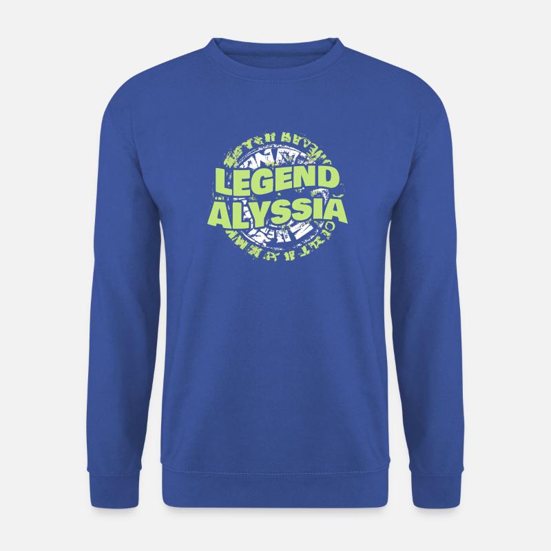 Alyssia - Unisex Pullover - Royalblau