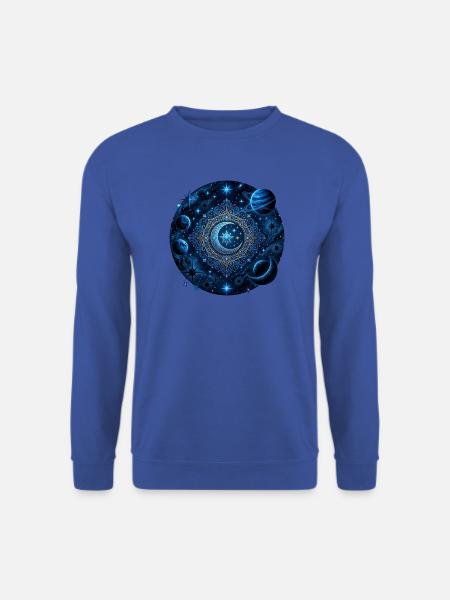 Space Planets Galaxies Stars Moons - Unisex Sweatshirt - royal blue