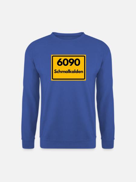 Alte Postleitzahl 6090 Schmalkalden | DDR - Unisex Pullover - Royalblau