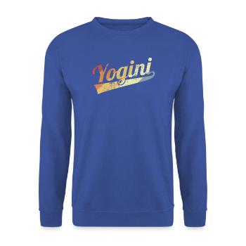 Vintage Yogini - Unisex Pullover - Royalblau - Vorne - Alina (178cm) & Michal (187cm)