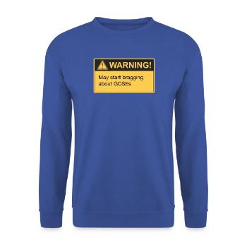 Stolz auf GCSE-Ergebnisse - Unisex Pullover - Royalblau - Vorne - Alina (178cm) & Michal (187cm)