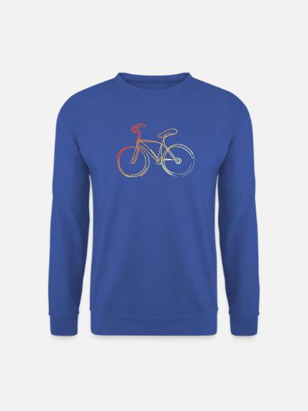 Radsport Zeichnung Retro Stil - Unisex Pullover - Royalblau