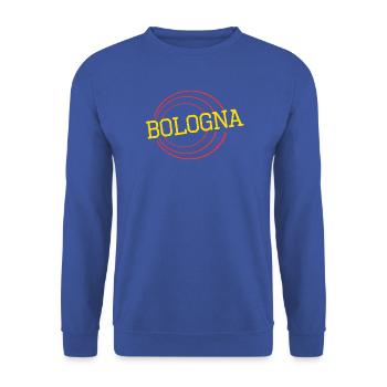 Bologna  - Unisex Pullover - Royalblau - Vorne - Alina (178cm) & Michal (187cm)