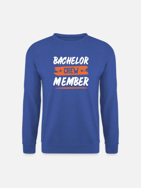 Bachelor Crew - Unisex Pullover - Royalblau