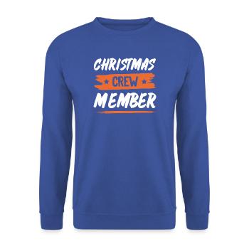 Christmas Crew - Unisex Pullover - Royalblau - Vorne - Alina (178cm) & Michal (187cm)