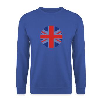 Circle Vereinigtes Königreich - Unisex Pullover - Royalblau - Vorne - Alina (178cm) & Michal (187cm)