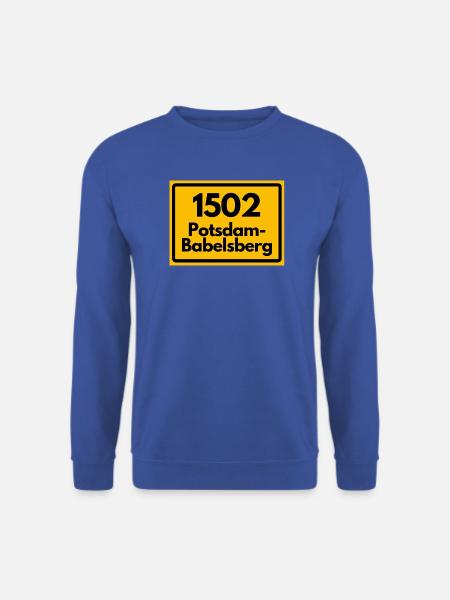 ALTE POSTLEITZAHL 1502 POTSDAM-BABELSBERG - Unisex Pullover - Royalblau
