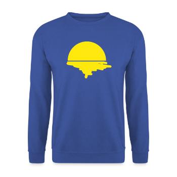 Sonne künstlerische Darbietung  - Unisex Pullover - Royalblau - Vorne - Alina (178cm) & Michal (187cm)