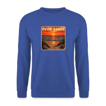 Hvide Sande Dänemark - Unisex Pullover - Royalblau - Vorne - Alina (178cm) & Michal (187cm)