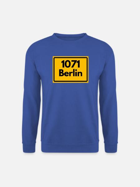 ALTE POSTLEITZAHL 1071 BERLIN BERLIN OSTALGIE - Unisex Pullover - Royalblau