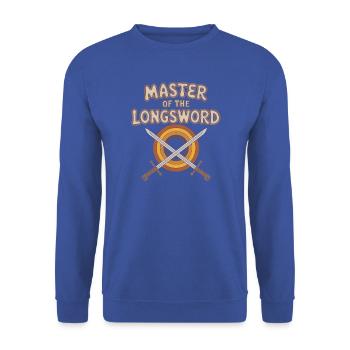 Meister des Langschwertes - Unisex Pullover - Royalblau - Vorne - Alina (178cm) & Michal (187cm)