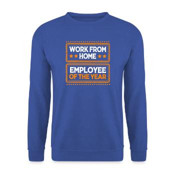 Mitarbeiter der Woche Mitarbeiter des Monats - Unisex Pullover - Royalblau - Vorne - Alina (178cm) & Michal (187cm)
