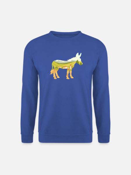 Esel Dorf Landwirt - Unisex Pullover - Royalblau