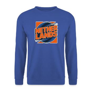 Netherlands - Unisex Pullover - Royalblau - Vorne - Alina (178cm) & Michal (187cm)