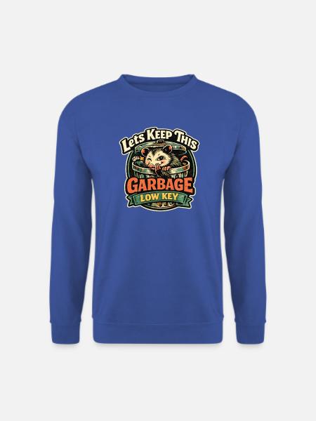 Garbage Low Key Waschbär - Unisex Pullover - Royalblau
