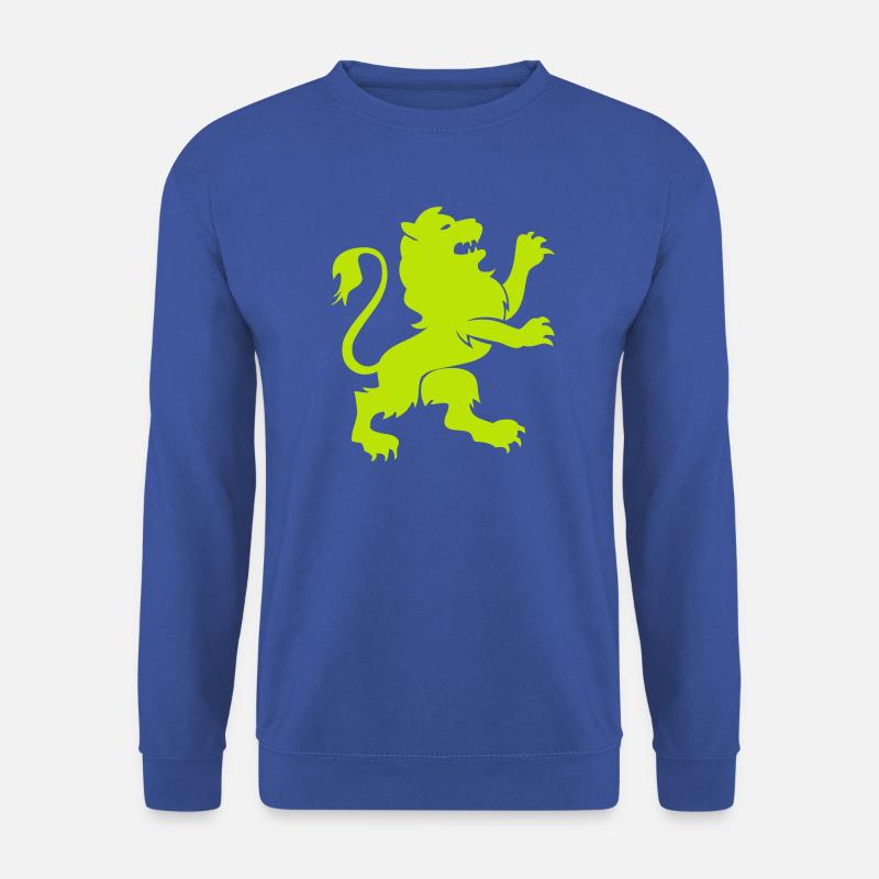 Leuchtender Löwe Silhouette - Unisex Pullover - Royalblau