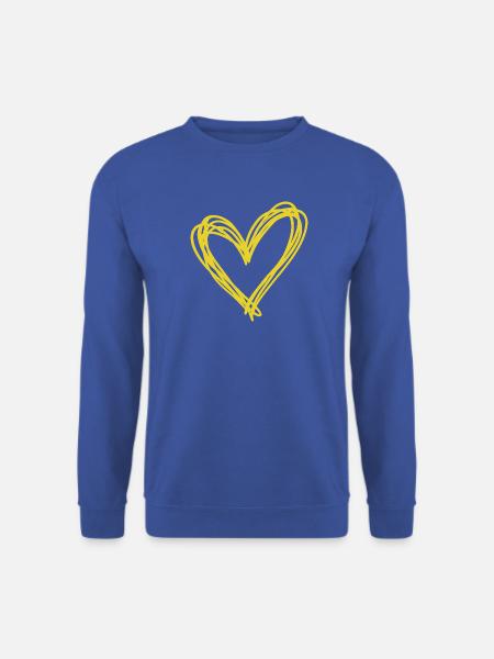 Herz - Unisex Pullover - Royalblau