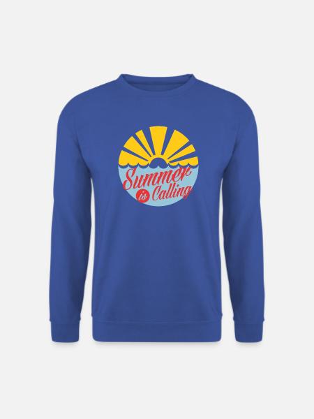 summer-is-calling-red-design - Unisex Pullover - Royalblau