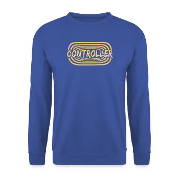 Controller - Unisex Pullover - Royalblau - Vorne - Alina (178cm) & Michal (187cm)
