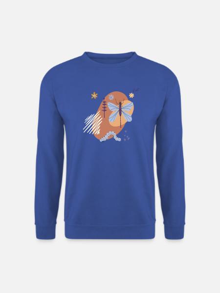 Libelle in der Natur - Unisex Pullover - Royalblau