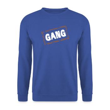 Gang - Unisex Pullover - Royalblau - Vorne - Alina (178cm) & Michal (187cm)