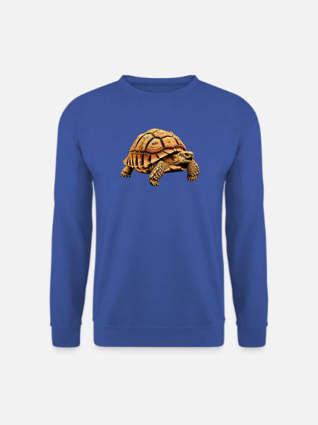 Majestätische Landschildkröte Digital Art - Unisex Pullover - Royalblau