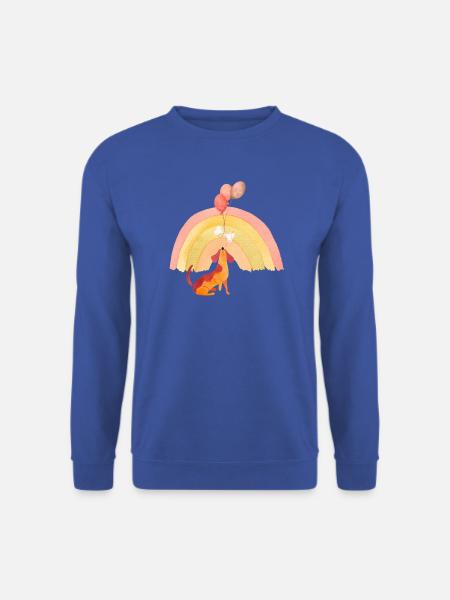 Fröhlicher Hund mit Ballons - Unisex Pullover - Royalblau