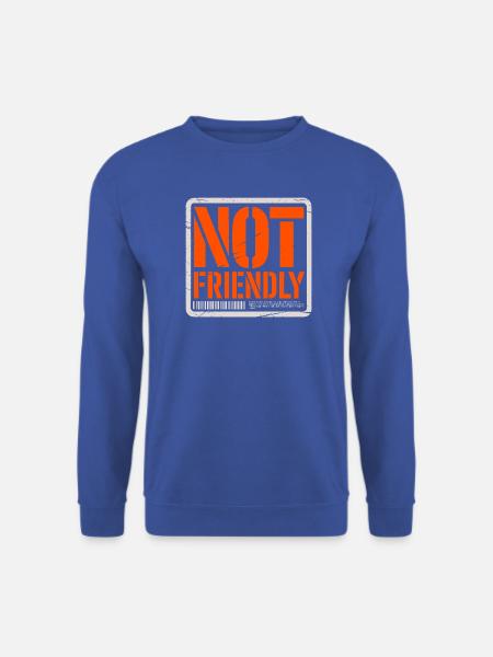 Not Friendly Introvertiert Antisocial Einzelgänger - Unisex Pullover - Royalblau