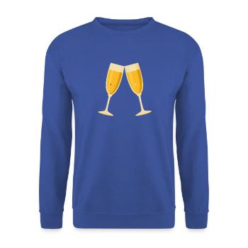 Toaste - Unisex Pullover - Royalblau - Vorne - Alina (178cm) & Michal (187cm)