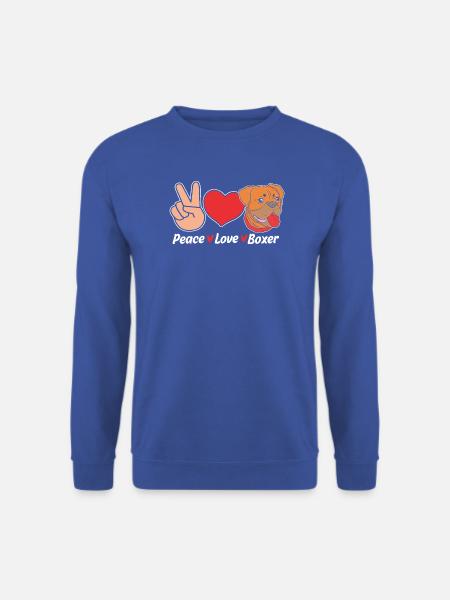 Boxer Hund - Unisex Pullover - Royalblau