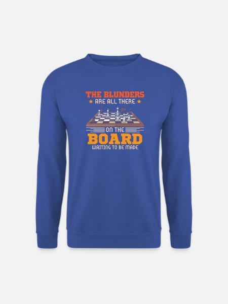 Schach Schachspieler Schachbrett - Unisex Pullover - Royalblau