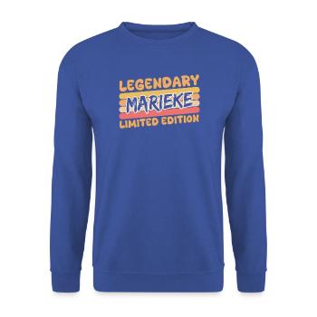 Legendary Marieke - Unisex Pullover - Royalblau - Vorne - Alina (178cm) & Michal (187cm)
